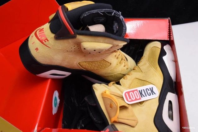 Rep TBkick YELLOW JORDAN 6 SCOTT AIR CN1084-300 X TRAVIS 0728